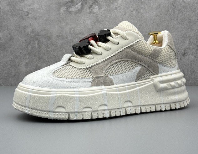Mens platform Sneakers White