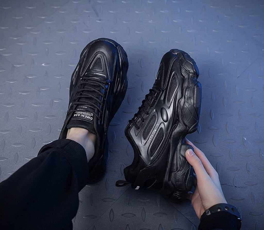 Black Chunky Men's Sneakers