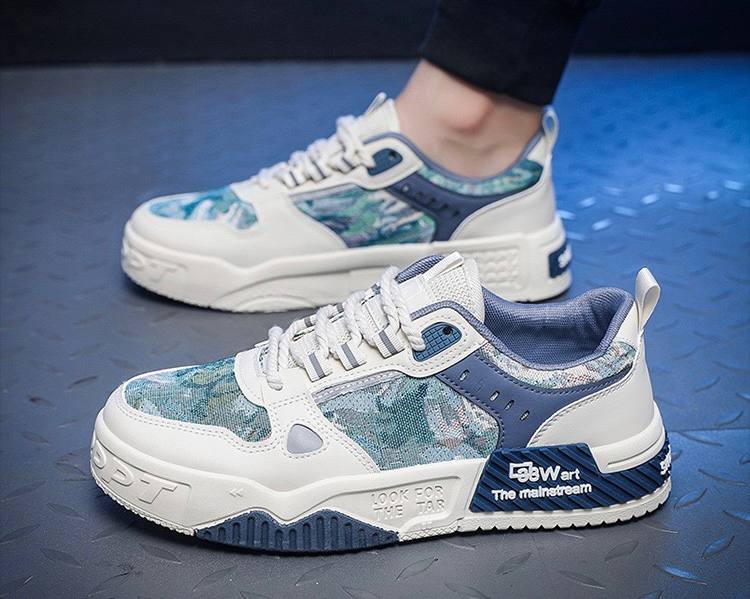 Men's Streetwear Chunky Sneakers Blue