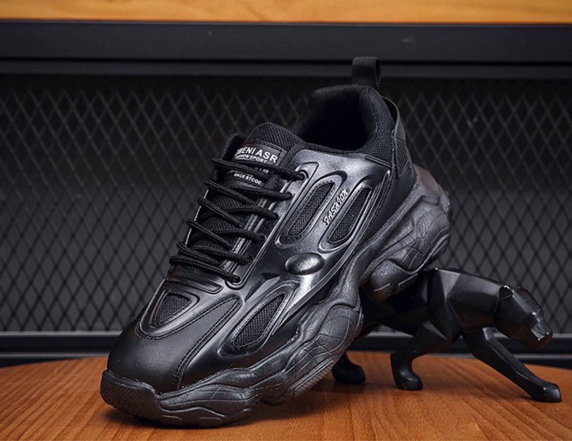 Black Chunky Men's Sneakers