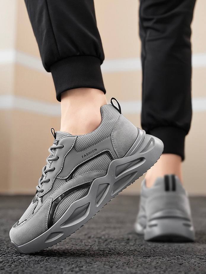 Mione Grey Mesh Sneakers