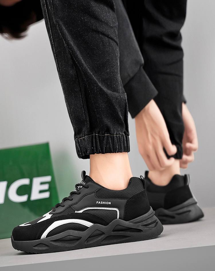 Black Mesh Sneakers