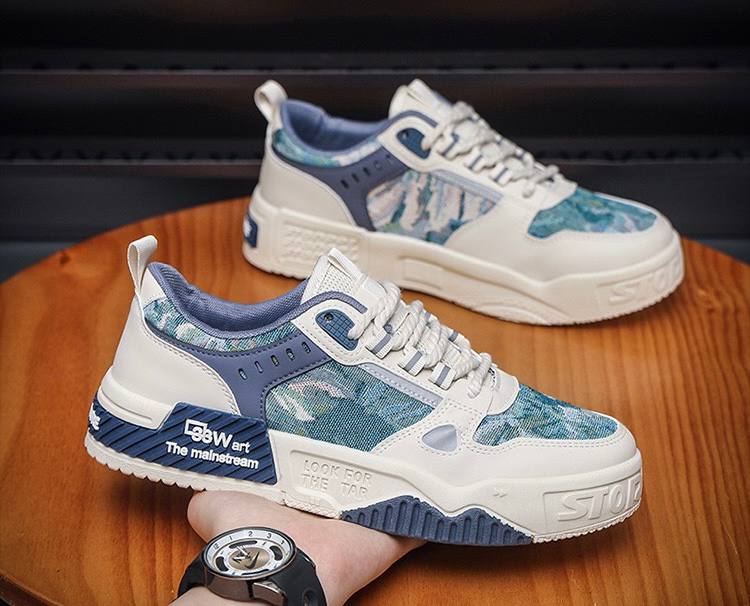 Men's Streetwear Chunky Sneakers Blue