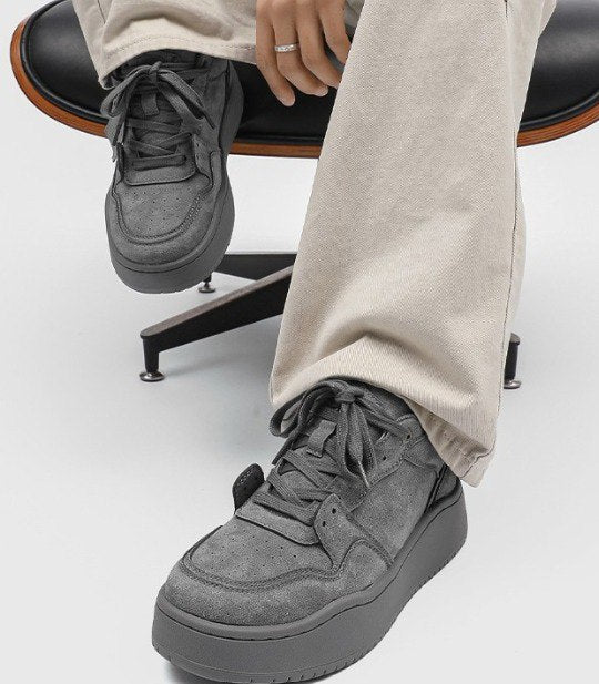 SUEDE Lowtop Platform Sneakers