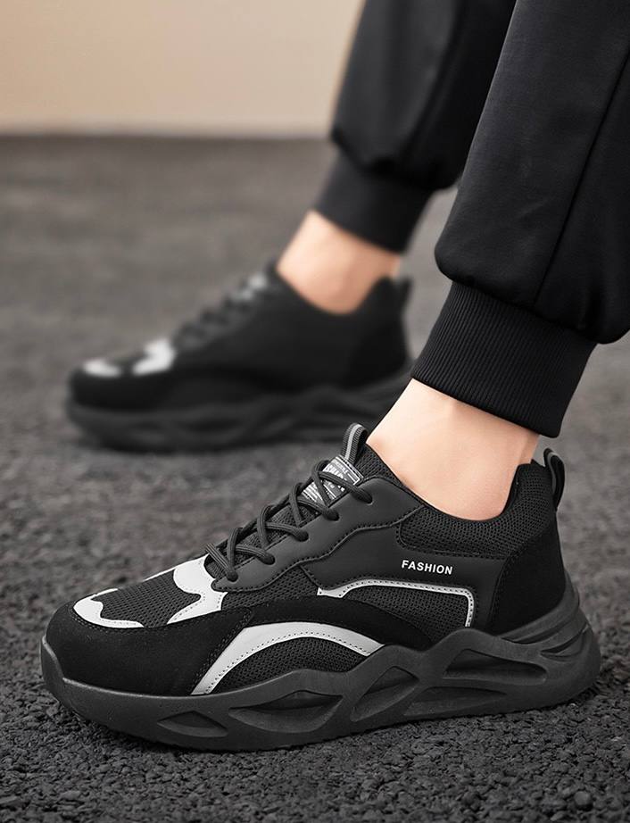 Black Mesh Sneakers