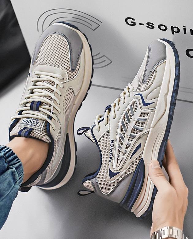 RENBEN Mens Shoes Blue