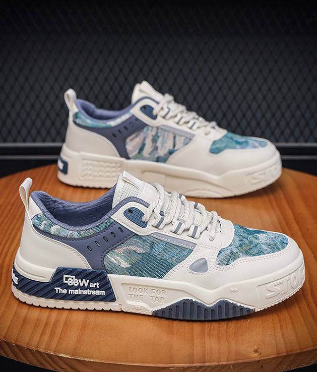 Men's Streetwear Chunky Sneakers Blue