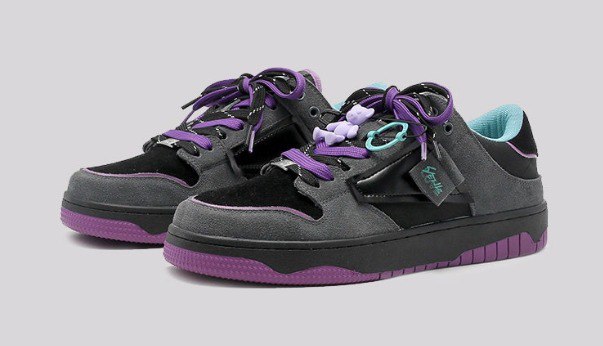 Low Chunky Sneakers Purple
