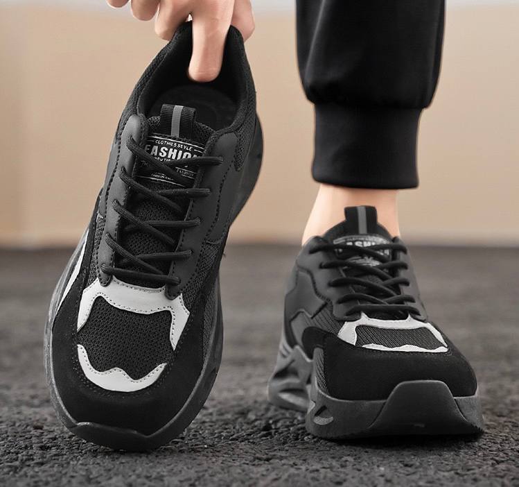 Black Mesh Sneakers