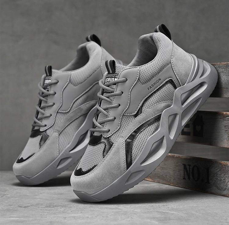Mione Grey Mesh Sneakers