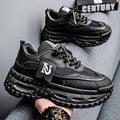 Black Retro Chunky Sneakers