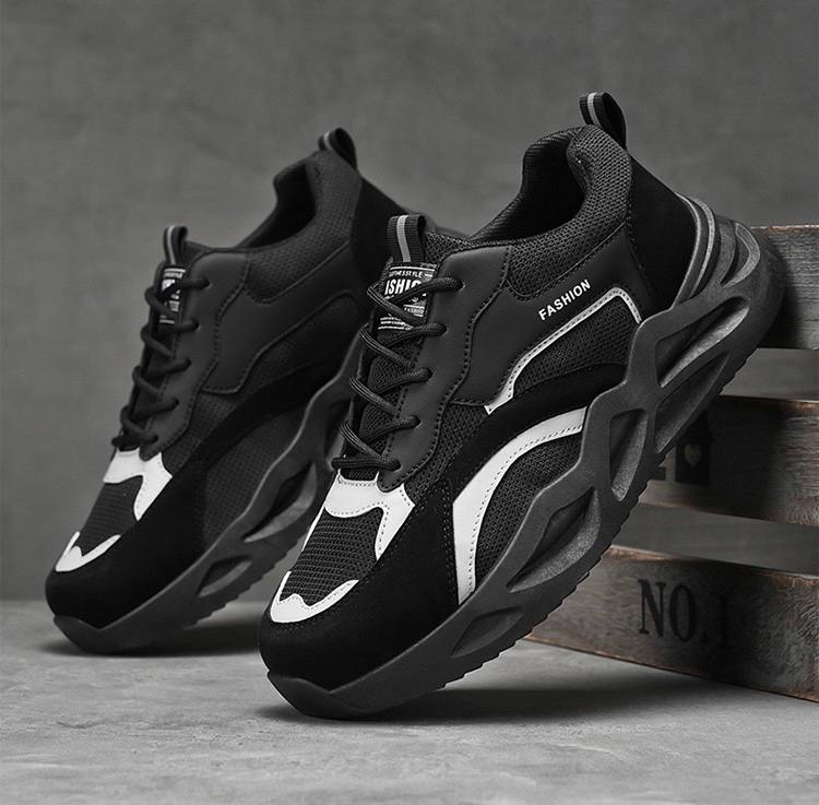 Black Mesh Sneakers