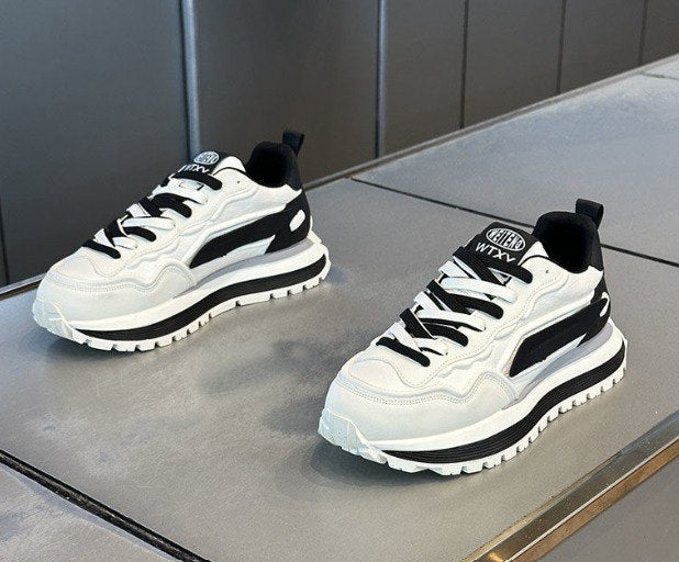 WTXV black and white chunky sneakers