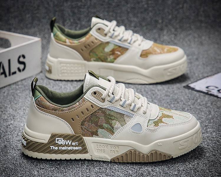 Men's Streetwear Chunky Sneakers Cream