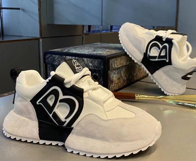 White and Black chunky sneakers