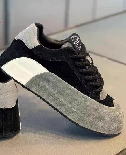 Luxury Men Casual Fashion Sports Shoes Grey & Black