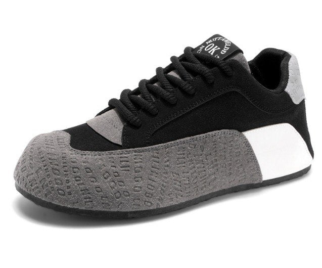 Luxury Men Casual Fashion Sports Shoes Grey & Black