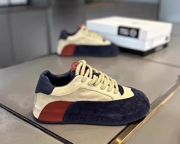 Luxury Men Casual Fashion Sports Shoes Blue & Red