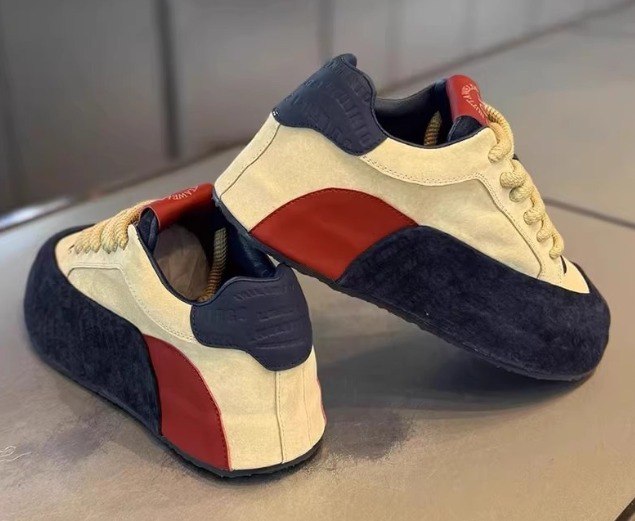 Luxury Men Casual Fashion Sports Shoes Blue & Red