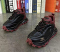 Men's Black and Red chunky platform sneakers
