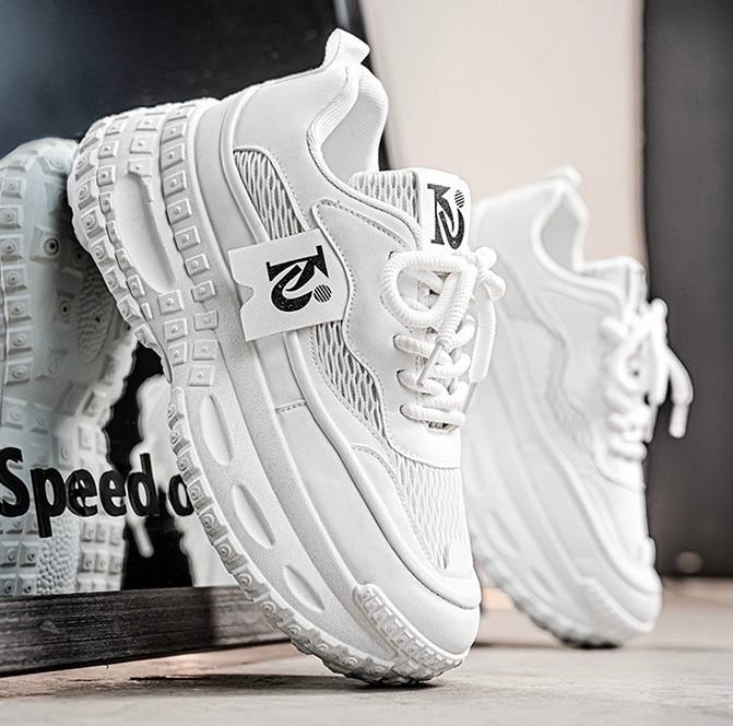 White Retro Chunky Sneakers