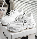 White Retro Chunky Sneakers