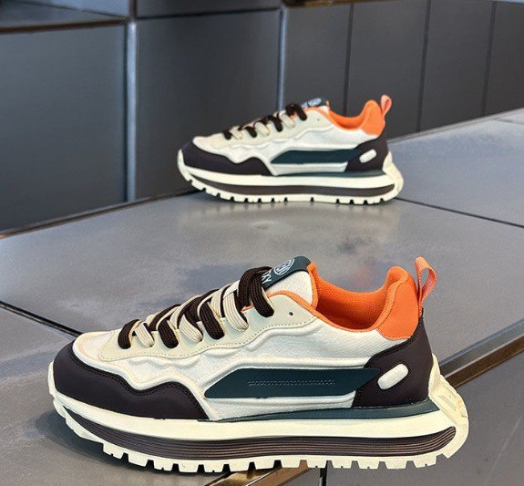 WTXV orange and navy chunky sneakers
