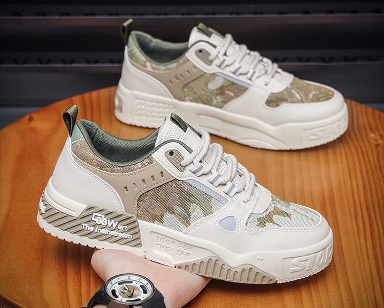 Men's Streetwear Chunky Sneakers Cream