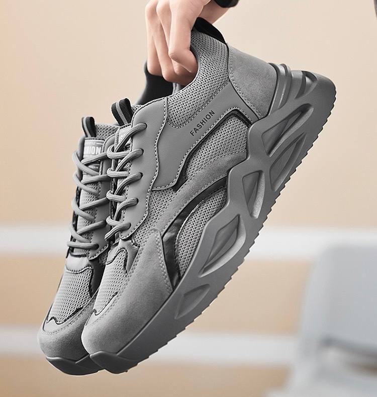 Mione Grey Mesh Sneakers