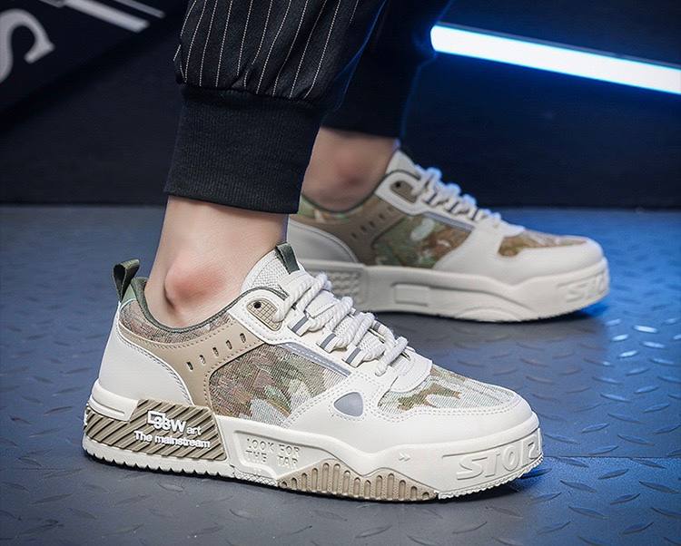 Men's Streetwear Chunky Sneakers Cream