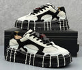 Mens platform Sneakers White & Black