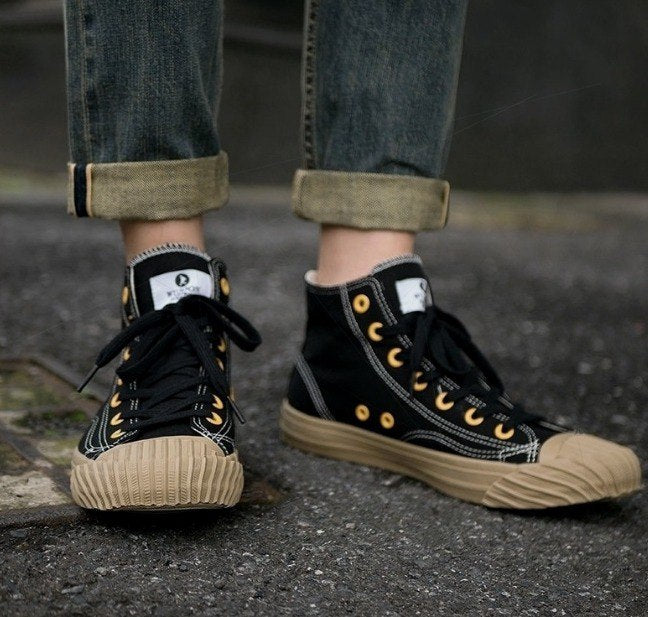 Japanese Okayama Canvas Shoes Black