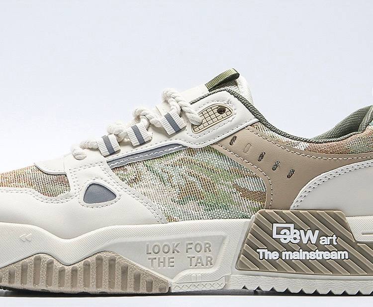 Men's Streetwear Chunky Sneakers Cream