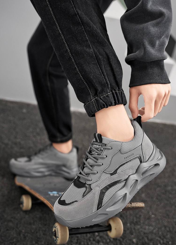 Mione Grey Mesh Sneakers